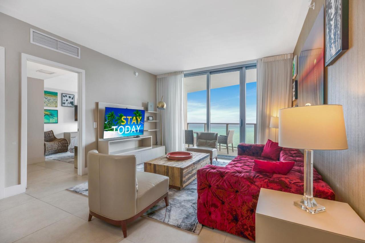 Seashore Resort - 2 Bedroom Right On The Beach Direct Ocean-View With Amenities On The Rooftop Голлівуд Екстер'єр фото